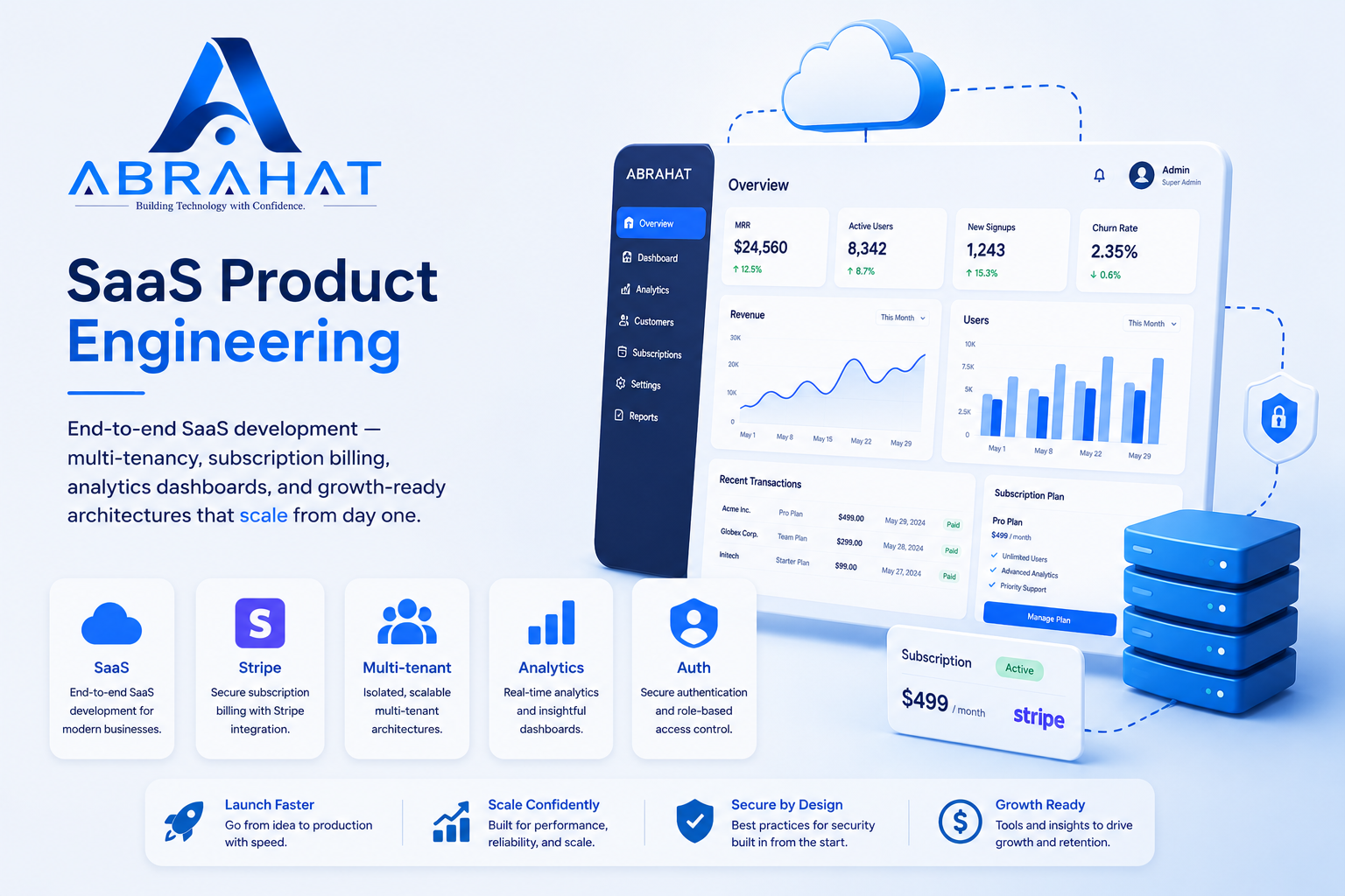 SaaS product engineering illustration