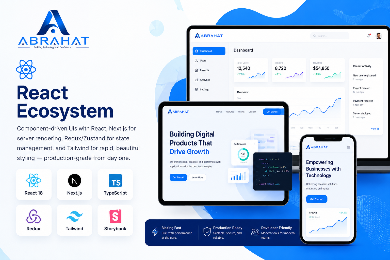 Web application development illustration